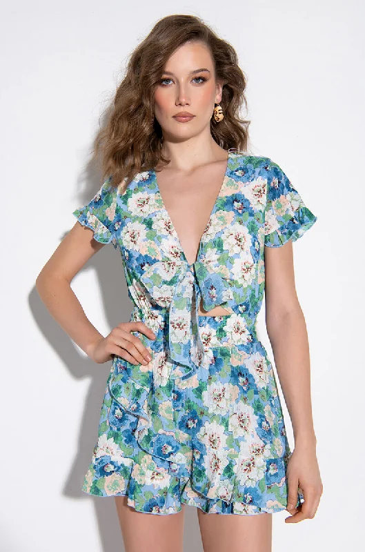 LINDA FLORAL ROMPER