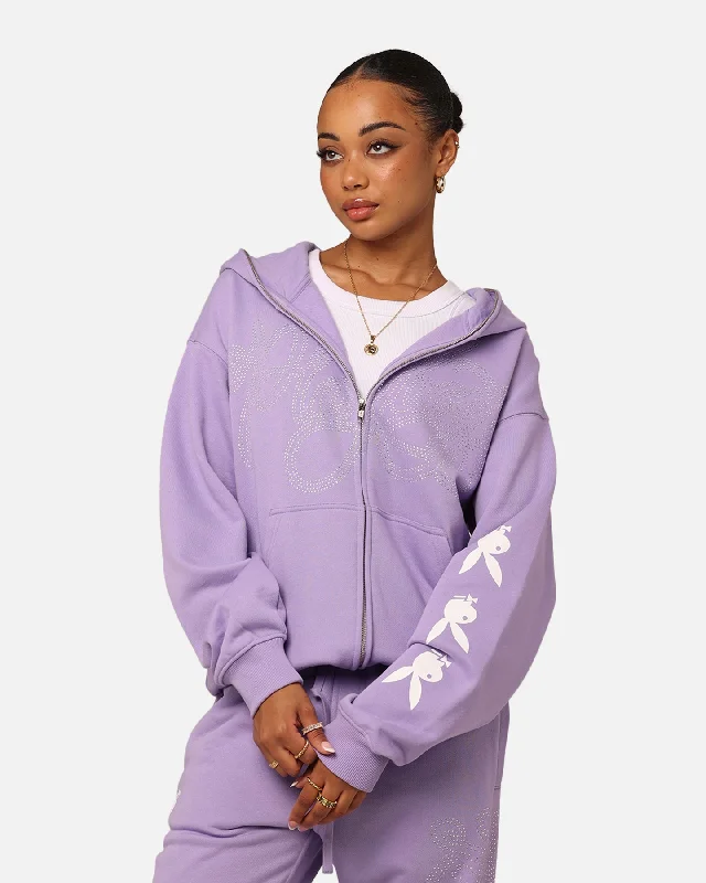 Playboy By Culture Kings Shyne Full Zip Hoodie Purple