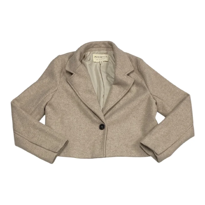 Blazer By Promesa In Taupe, Size: M