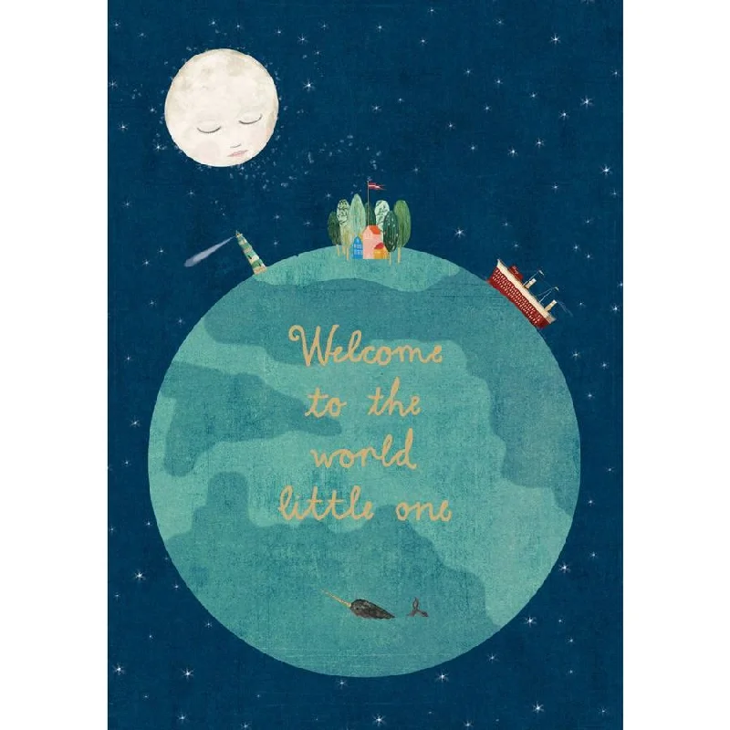 Night and Day Greeting Card - Welcome To The World