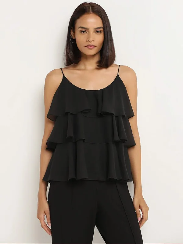 Wardrobe Black Layered Top