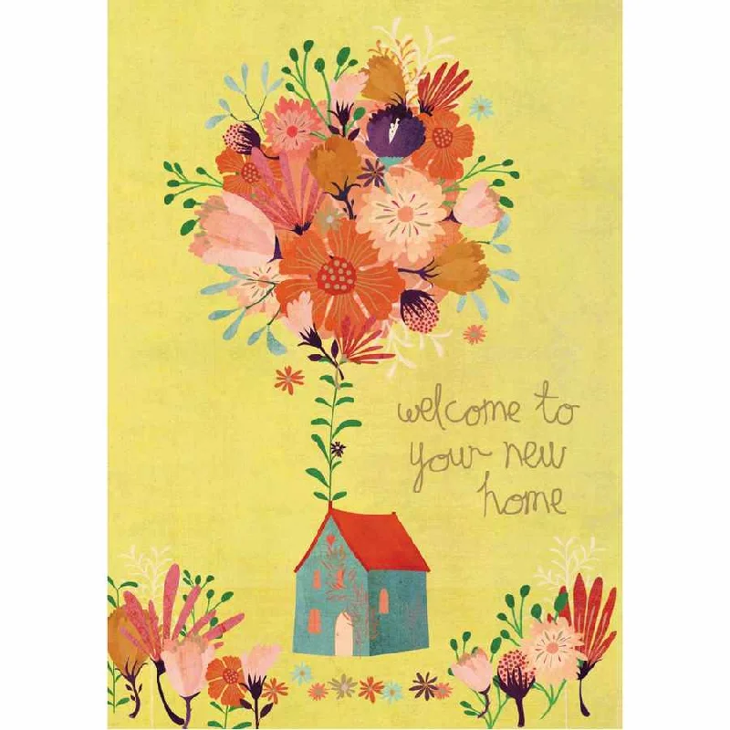 Welcome To Your New Home - House Of Flowers Card