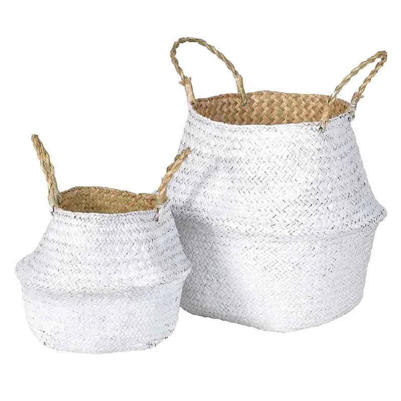 White Grass Basket